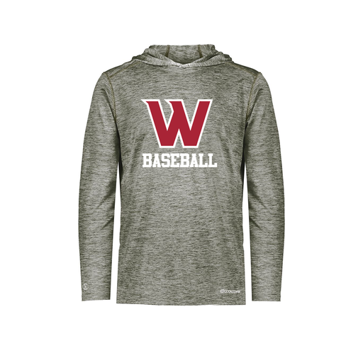 [FOLHCGGY-AS-LOGO1] Decker Men's Charge Hoodie (Adult S, Gray)