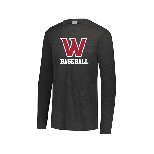 [FTLCUBBK-AXS-LOGO1] Decker Men's Tri-Blend T-Shirt - Long Sleeve (Adult XS, Black)